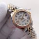 Copy Rolex Datejust 2-Tone Gold Diamond Bezel White Dial 26mm Ladies Watch (4)_th.jpg